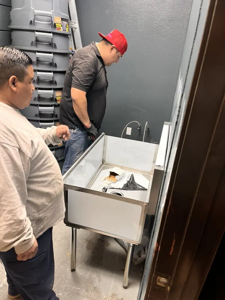 Commercial plumbing and sink installation in Greystone